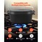 3.5QT Black Enameled Cast Iron Oven Safe Dutch Oven with Lid and High Temperature Resistance